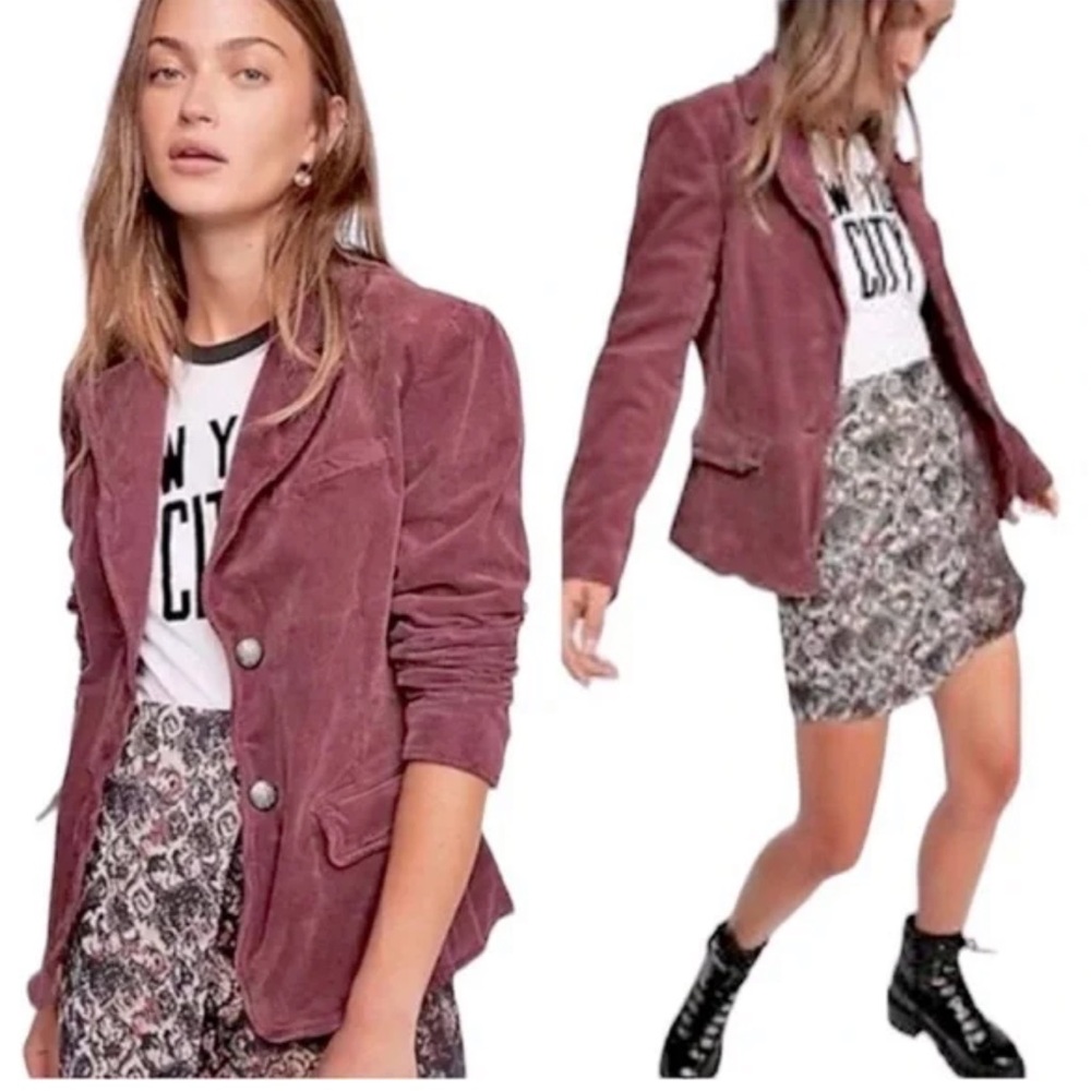Free People Mauve Blazer